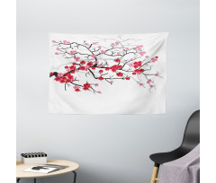 Blossoms Sakura Plant Wide Tapestry