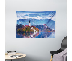 Bled Slovenia Lake Wide Tapestry