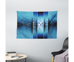 Mosaic Pattern Squares Wide Tapestry