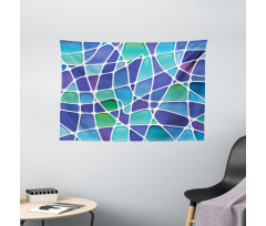 Mosaic Trippy Vivid Wide Tapestry