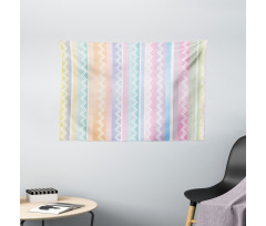 Zigzag Modern Wide Tapestry