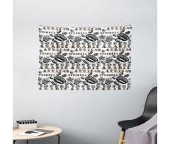 Coffee Beans Wide Tapestry