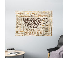 Latte Affogato Coffee Wide Tapestry