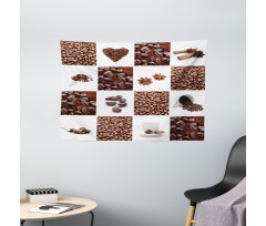 Roasted Coffee Beans Wide Tapestry