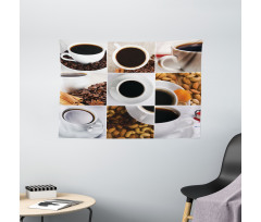 Coffee Almonds Cashews Wide Tapestry