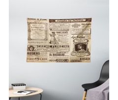 Historic French Journal Wide Tapestry