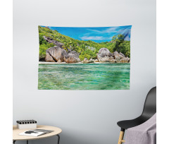 Scenery of Island Tree Wide Tapestry