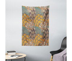 Flowers and Peacock Tapestry