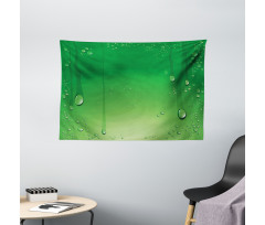 Abstract Art Water Drops Wide Tapestry
