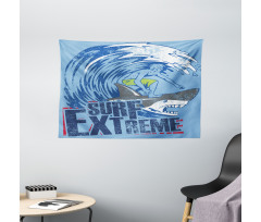 Extreme Sports Retro Wide Tapestry