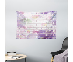 Vector Graffiti Brick Wide Tapestry