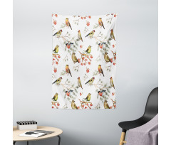 Colorful Forest Birds Tapestry