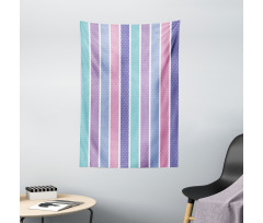 Polka Dot with Stripes Tapestry