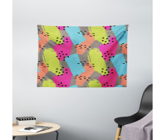 Abstract Colors Triangle Wide Tapestry