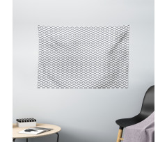 Crossing Zig Zag Lines Wide Tapestry