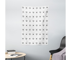 Crowns Dots Tapestry