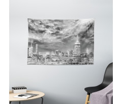 NYC Dramatic Skyline Wide Tapestry