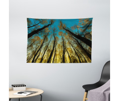 Trees Sunrise Pastoral Wide Tapestry