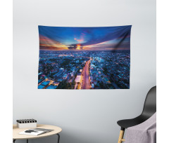 Bangkok Thailand Skyline Wide Tapestry