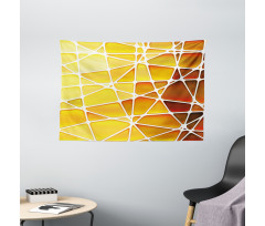 Geometrical Ombre Shapes Wide Tapestry
