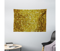 Ombre Mosaic Squares Wide Tapestry