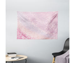 Abstract Disco Ball Pattern Wide Tapestry