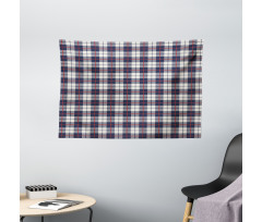 Square Geometric Shape Wide Tapestry