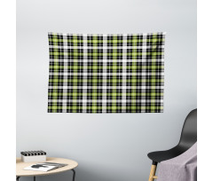 Vertical Square Lines Wide Tapestry