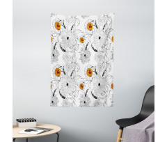 Flower Petals Growth Tapestry