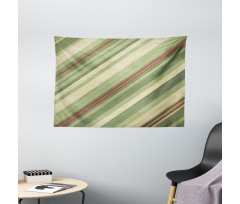 Diagonal Stripes Grungy Wide Tapestry