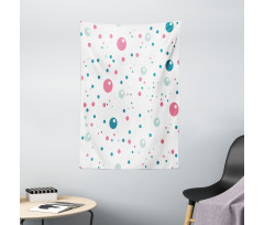 Pastel Color Polka Dots Tapestry