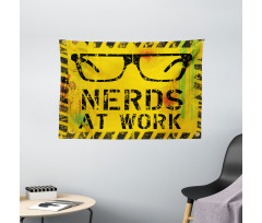 Nerds at Work Grungy Wide Tapestry