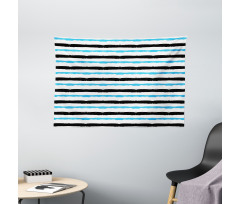 Color Bands Stripes Wide Tapestry