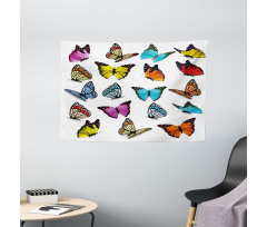 Butterflies Composition Wide Tapestry