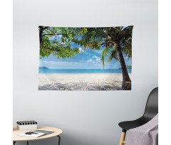 Tropical Beach Ocean Wide Tapestry