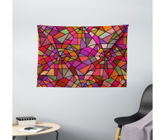 Vitray Mosaic Triangle Wide Tapestry