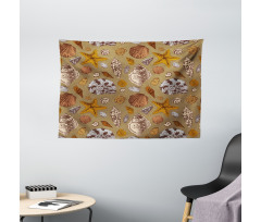 Underwater Animals Wide Tapestry