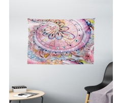 Watercolor Effects Art Wide Tapestry