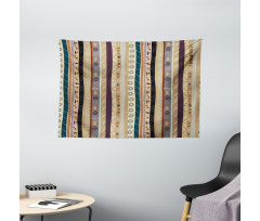 Traditional Ornaments Wide Tapestry