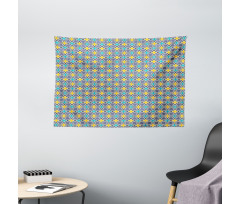 Antique Retro Pattern Wide Tapestry