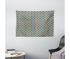 Hexagonal Overlapping Wide Tapestry