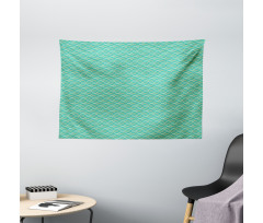 Wavy Horizontal Lines Wide Tapestry