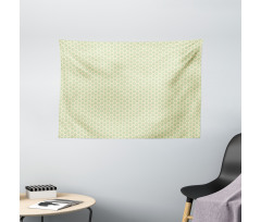 Geometric Spring Leaves Wide Tapestry