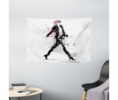 Woman Catwalk Wide Tapestry