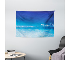 Ocean Beach Sea Scenery Wide Tapestry