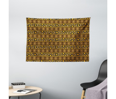 Leopard Skin Ornaments Wide Tapestry