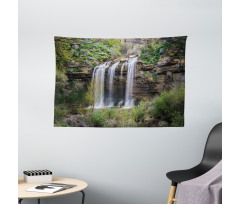 Waterfall Forest Sicily Wide Tapestry