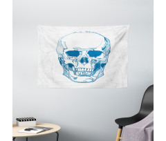 Skull Science Elements Wide Tapestry
