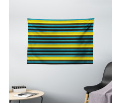 Striped Geometric Pattern Wide Tapestry