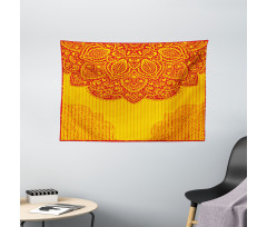 Retro Traditional Design Wide Tapestry